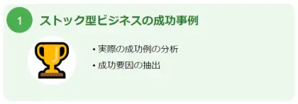 成功ポイントと収益化のプロセス