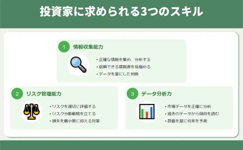 投資家に求められる3つのスキル