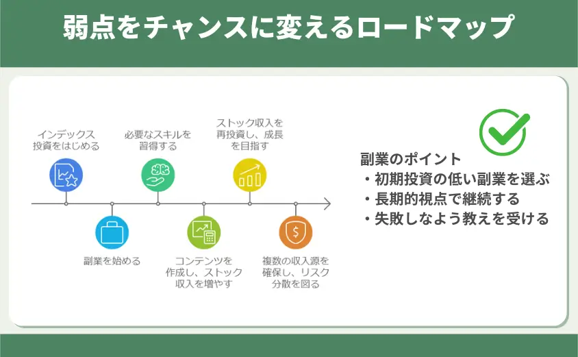 弱点をチャンスに変えるロードマップ