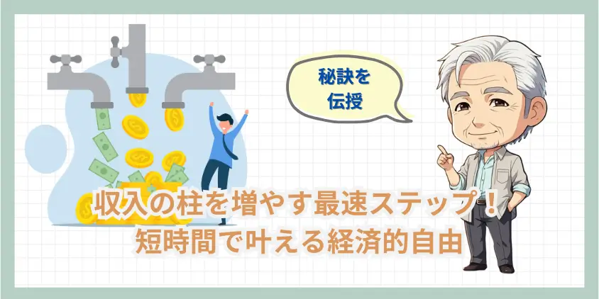 【秘訣】収入の柱を増やす最速ステップ！短時間で叶える経済的自由