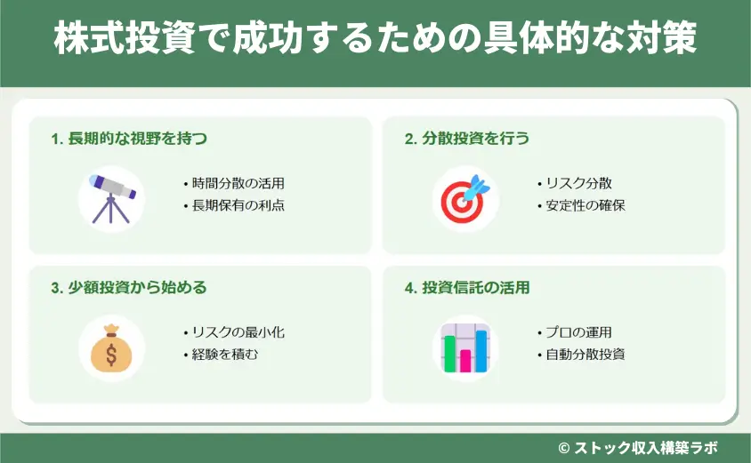 株式投資で成功するための具体的な対策