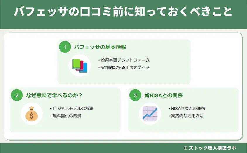 バフェッサの口コミ前に知っておくべきこと