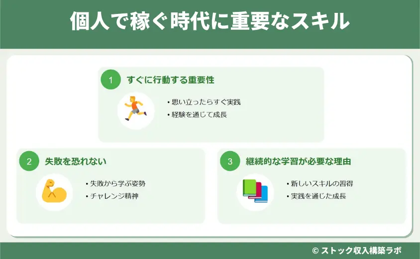 個人で稼ぐ時代に重要なスキル